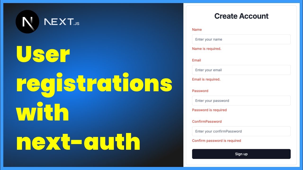 User Registrations in Next.js With Next-Auth V5 and Edge Compatible Auth Prisma and mongodb