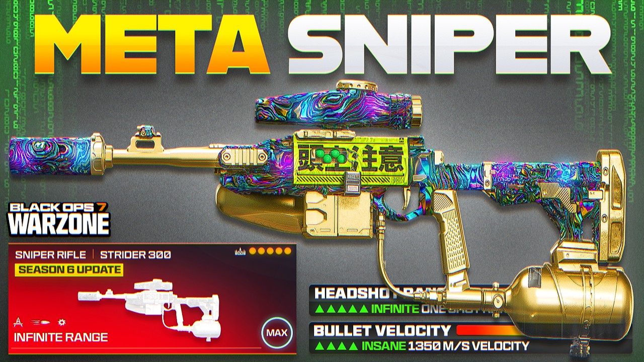 Meet the *NEW* BEST ONE SHOT SNIPER META LOADOUT in Warzone! (Best Warzone Meta Loadout)
