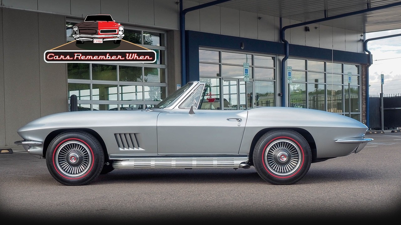 C2 Corvette 1967, двигатель 327, 300 л.с., выхлопные трубы по бокам, классический автомобиль, ПРО...