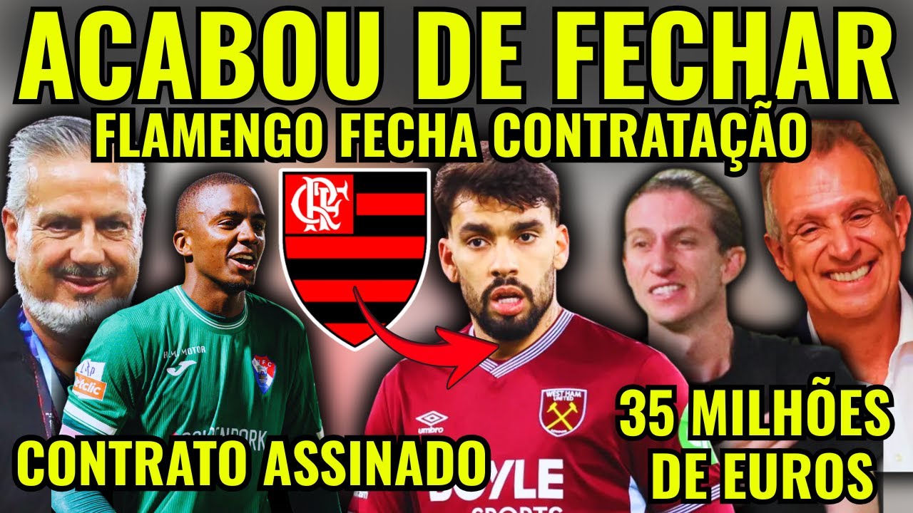 ACABOU DE FECHAR! LUCAS PAQUETÁ PODE FECHAR CONTRATAÇÃO COM FLAMENGO! 2° REFORÇO CHEGANDO NO MENGÃO!