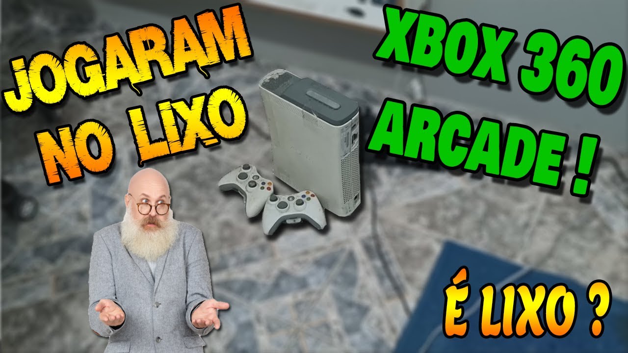 XBOX 360 ARCADE DO FERRO VELHO NÃO LIGAVA , LEVEI PRO TÉCNICO E ELE FALOU PRA JOGAR FORA !
