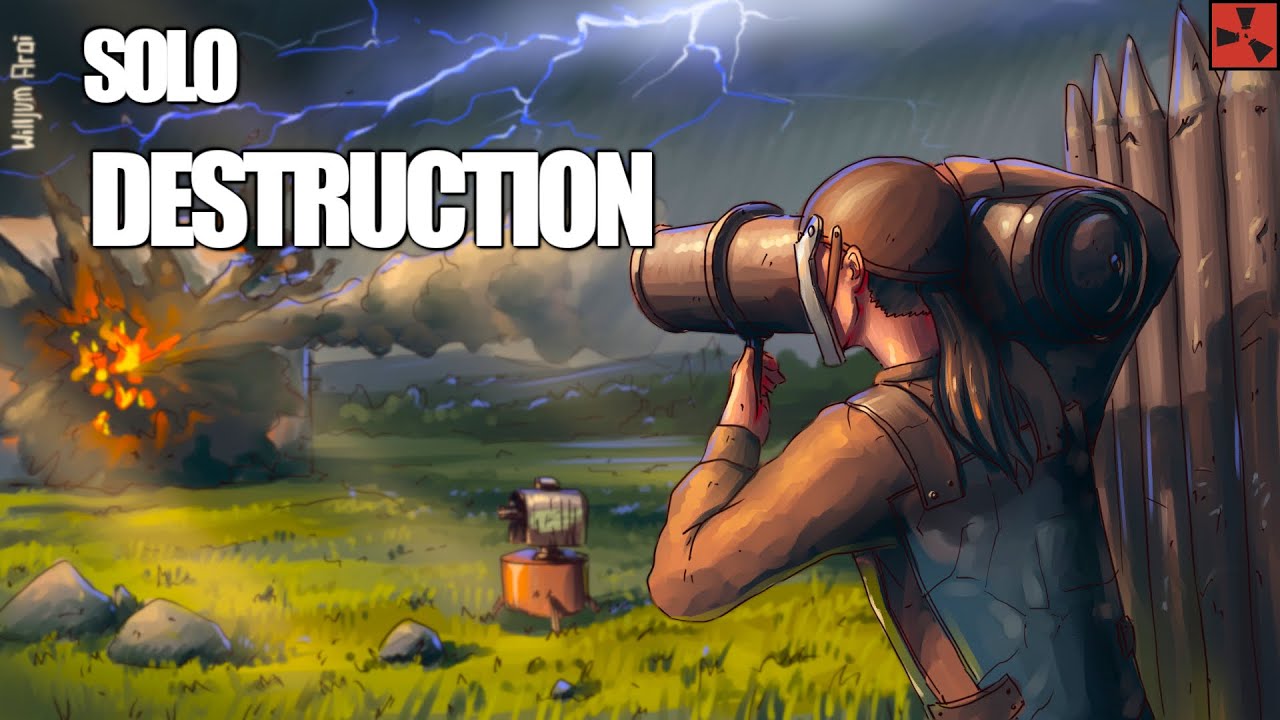 Вытесняю всех своих конкурентов... Rust Solo Survival