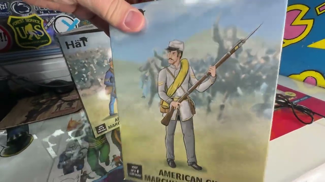 Hat Civil War 1/32 scale Marching figures unboxing and review