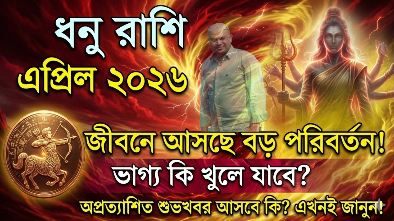 ধনু রাশি এপ্রিল ২০২৬ কেমন যাবে, Sagittarius Bengali Horoscope April 2026.