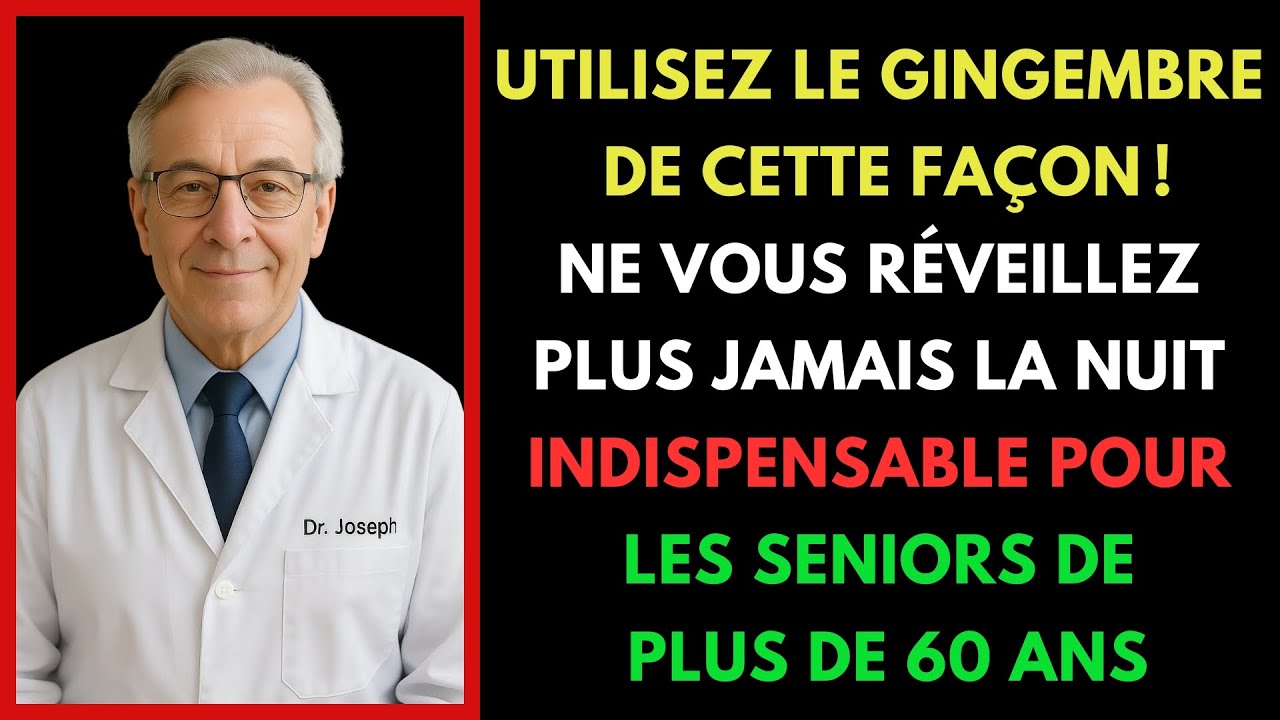 SENIORS :Vous n’arrivez pas à dormir ?Utilisez le gingembre ainsi pour un sommeil profond en 3 nuits