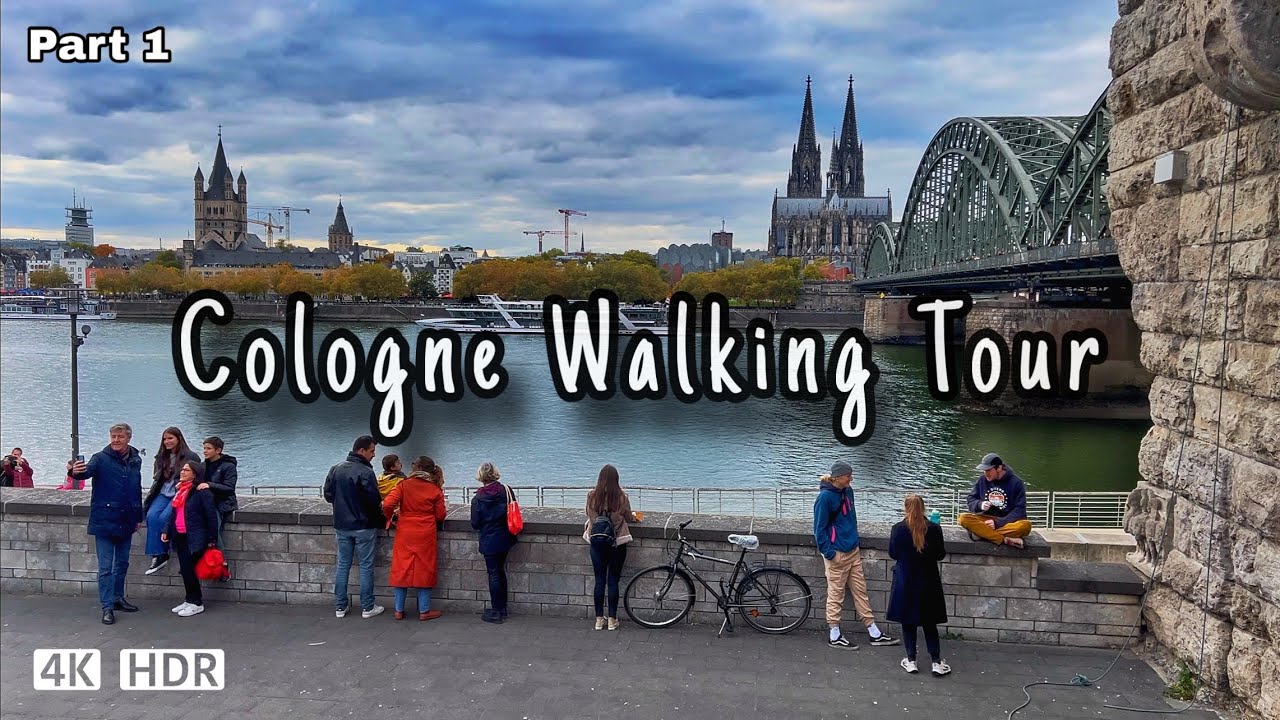 Cologne Germany Walking Tour: Cathedral & Historic Old Town | 4K Video | 🇩🇪
