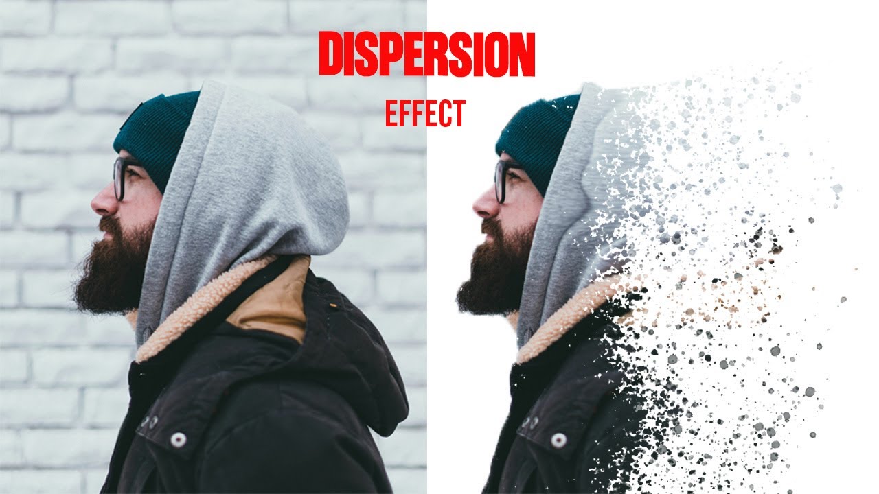 Dispersion Effect In Photoshop #adobephotoshop #effect