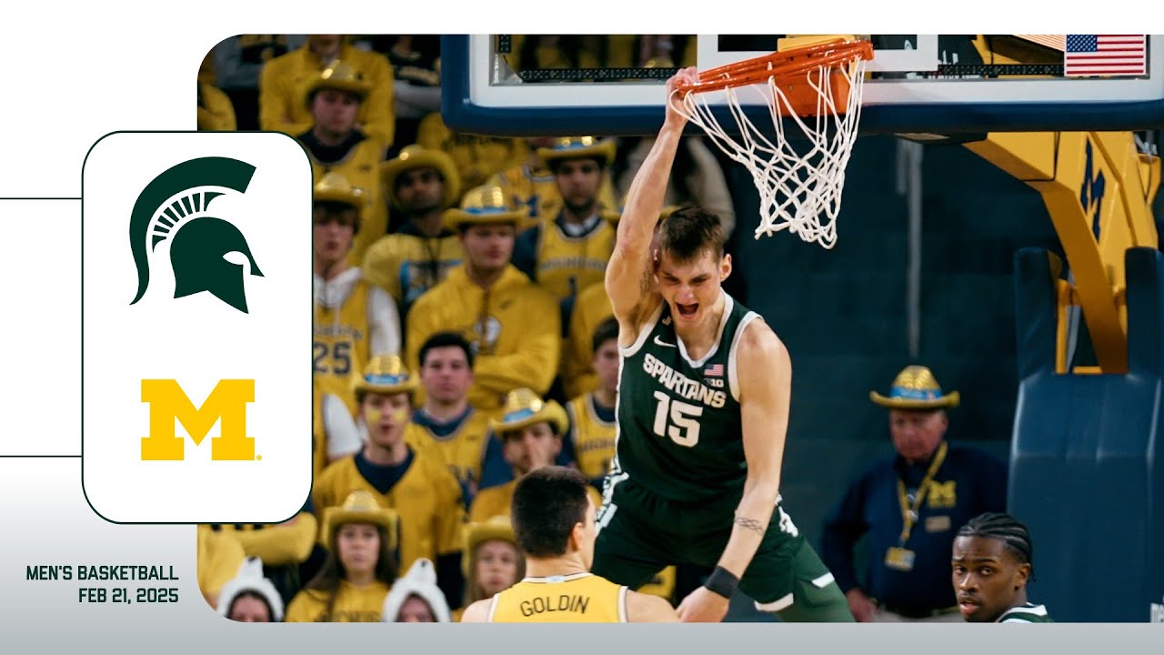 Michigan State Men's Basketball vs Michigan | Cinematic Highlights | Feb. 21, 2025