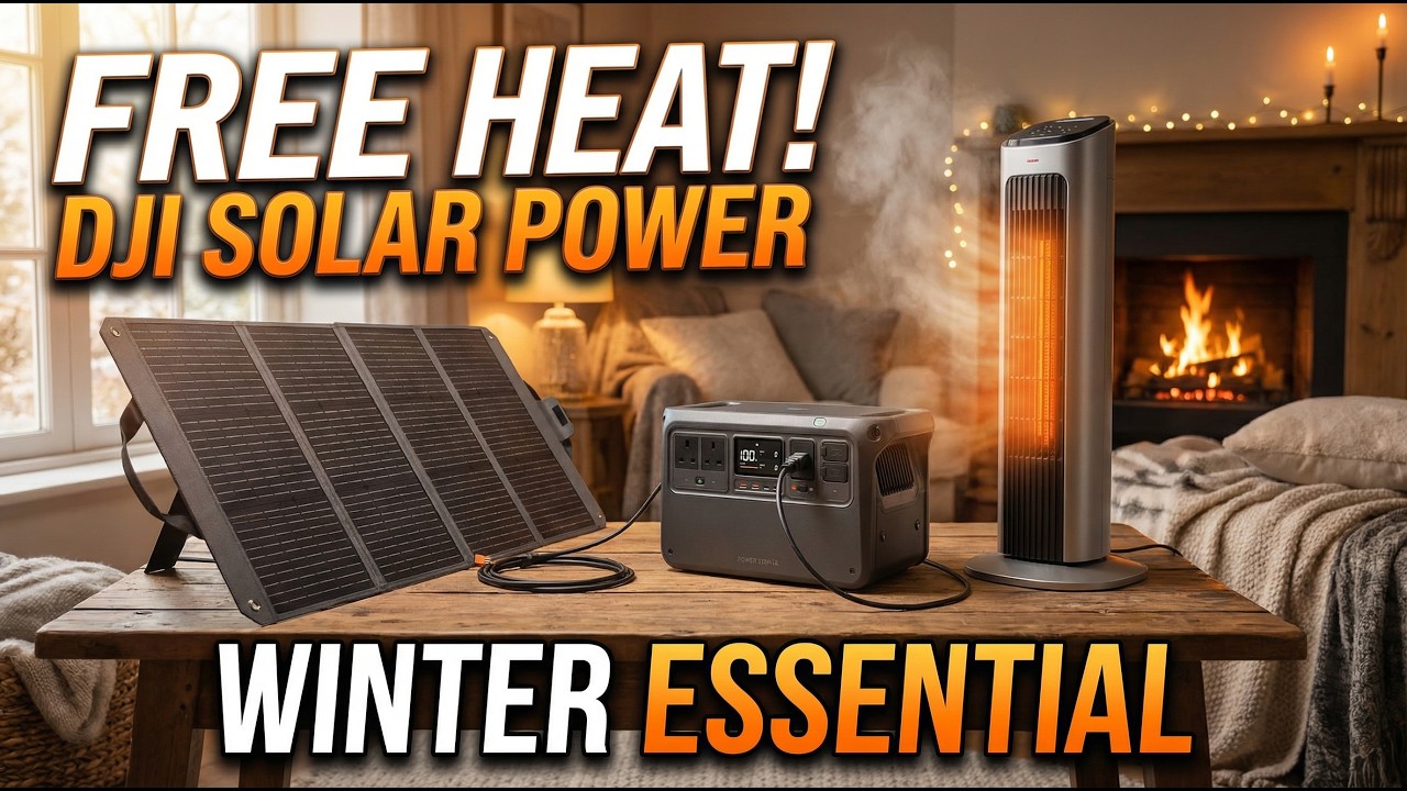 FREE HEAT This Winter?! DJI Solar Power Station Test!