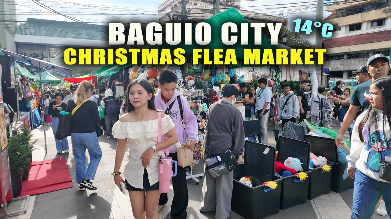 Baguio Coldest City in the Philippines - Cold Weather & Cheapest Flea Market | 4K Tour