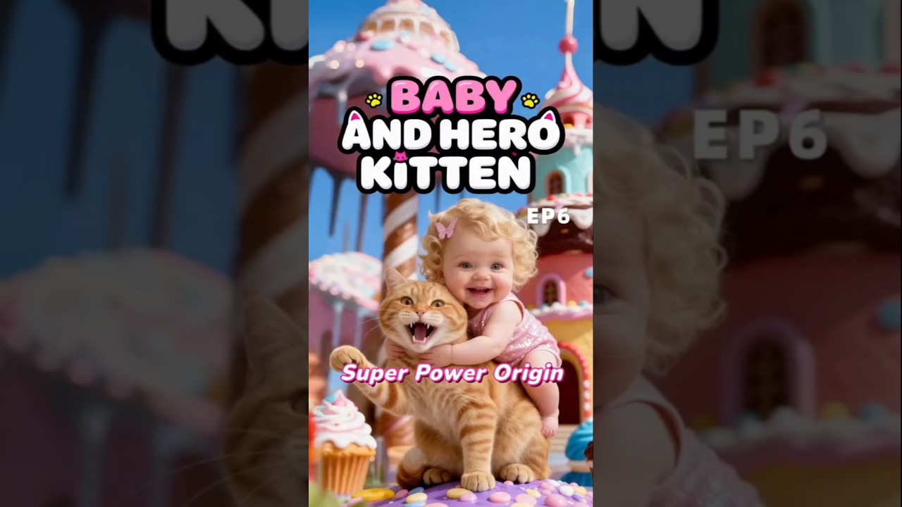 Baby and hero kitten episodes 1 @kitten.Storys #kitten #viral #shorts
