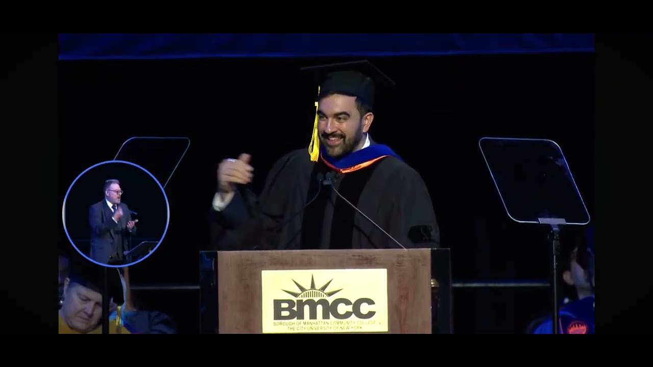 NYC Mayor Zohran Mamdani delivers Commencement Speech to Borough of Manhattan Community College