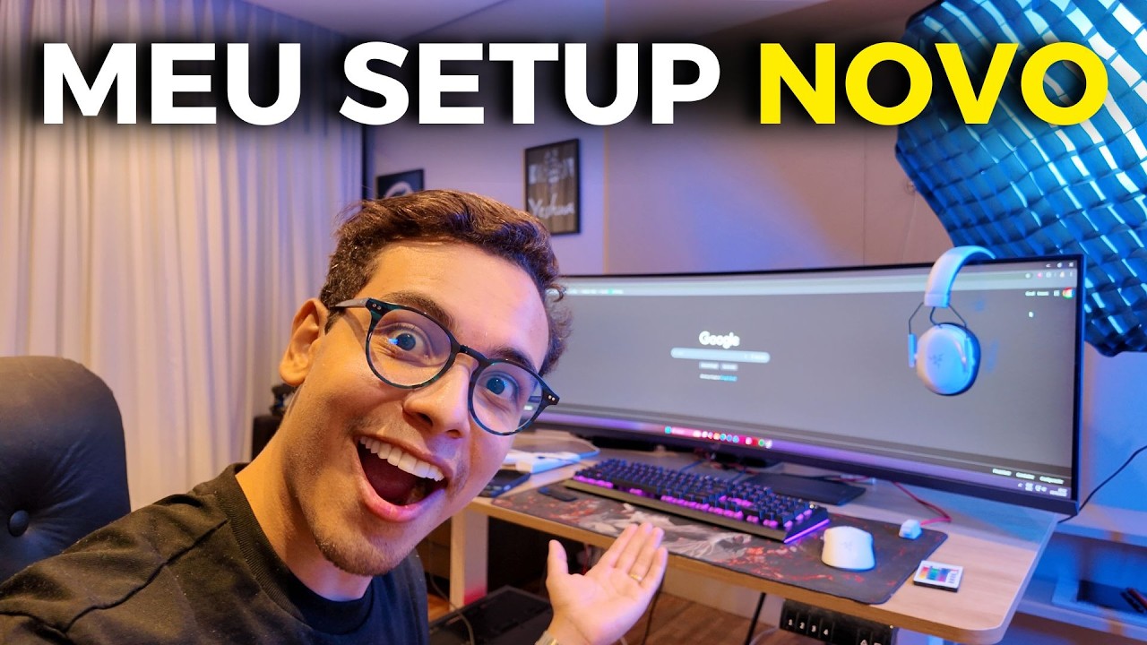 MEU SETUP E ESTÚDIO PERFEITO PARA TRABALHAR, ESTUDAR E JOGAR TODOS OS DIAS