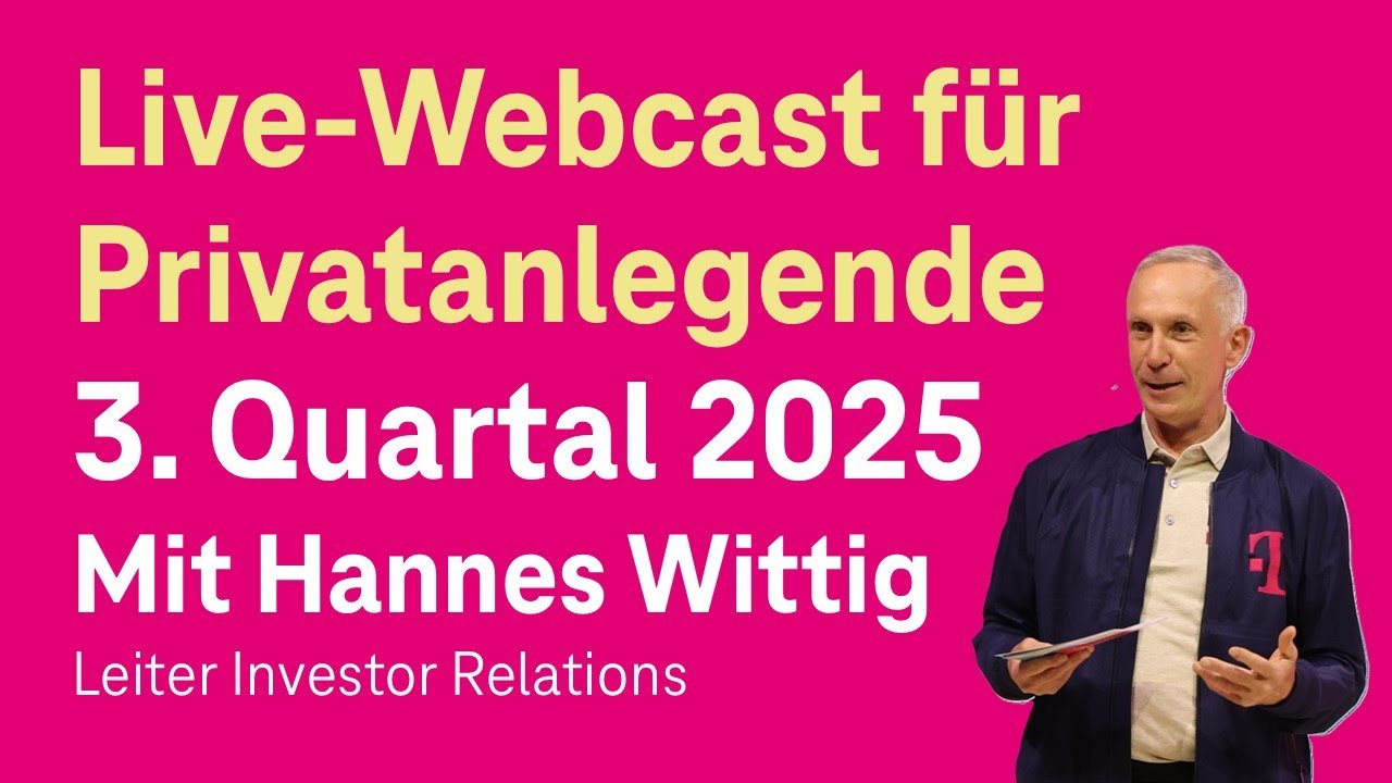 Q3-2025: Deutsche Telekom Live-Webcast für Privatanlegende am 26. November 2025