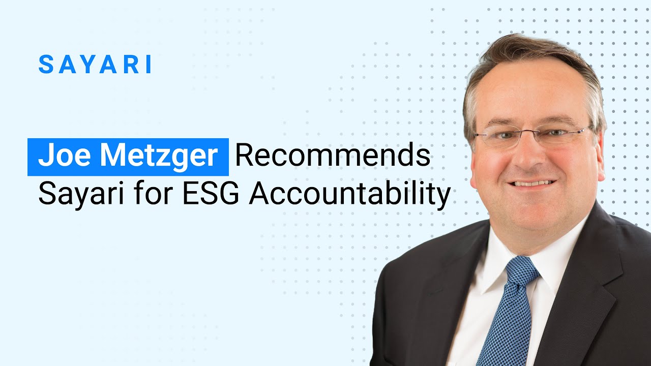 Joe Metzger Recommends Sayari for ESG Accountability