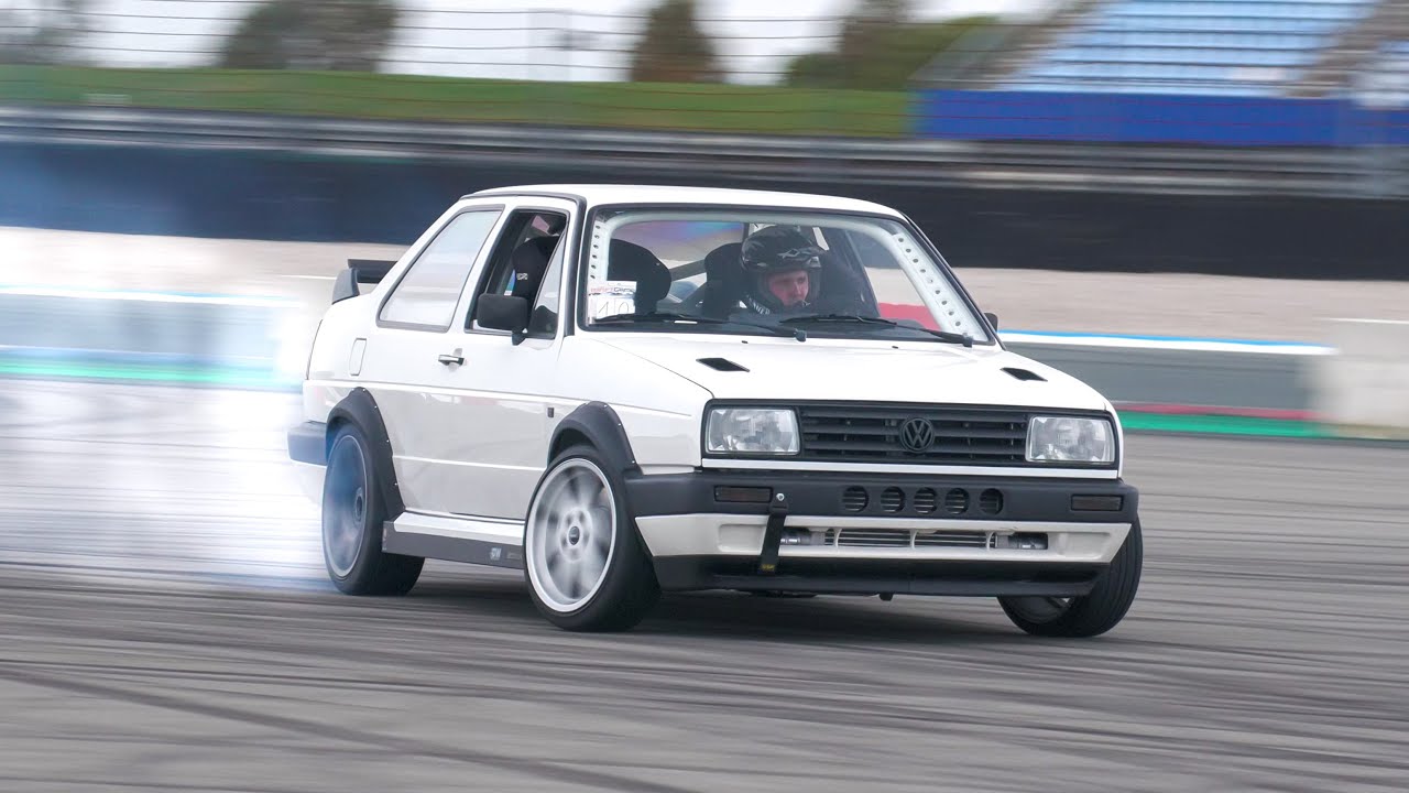 RWD Volkswagen JETTA with RS3 Engine | DRIFTS, Start-up, Details, Sounds