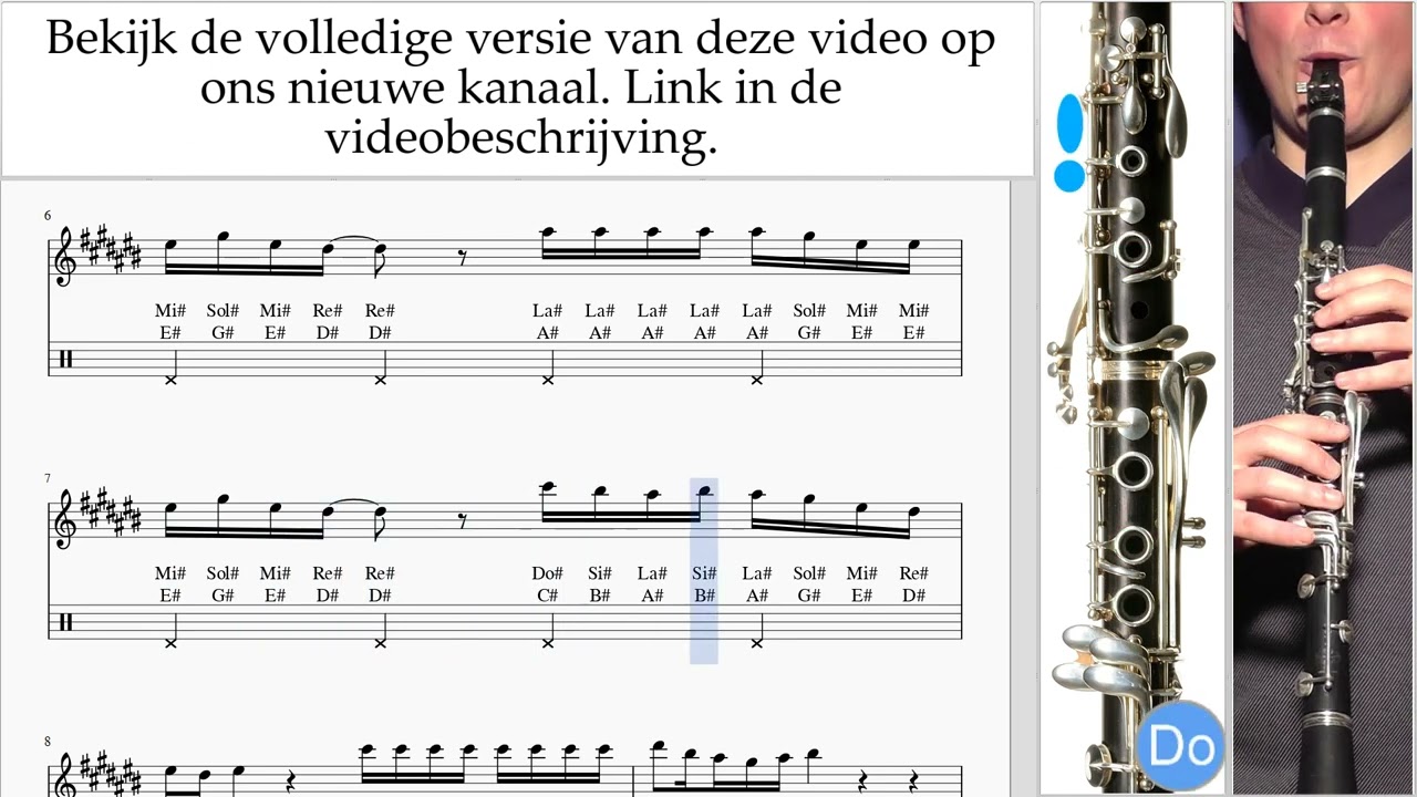 Klarinet Leren Spelen Shakira - Acróstico Tablatura um-a-n799 voorvertoningen