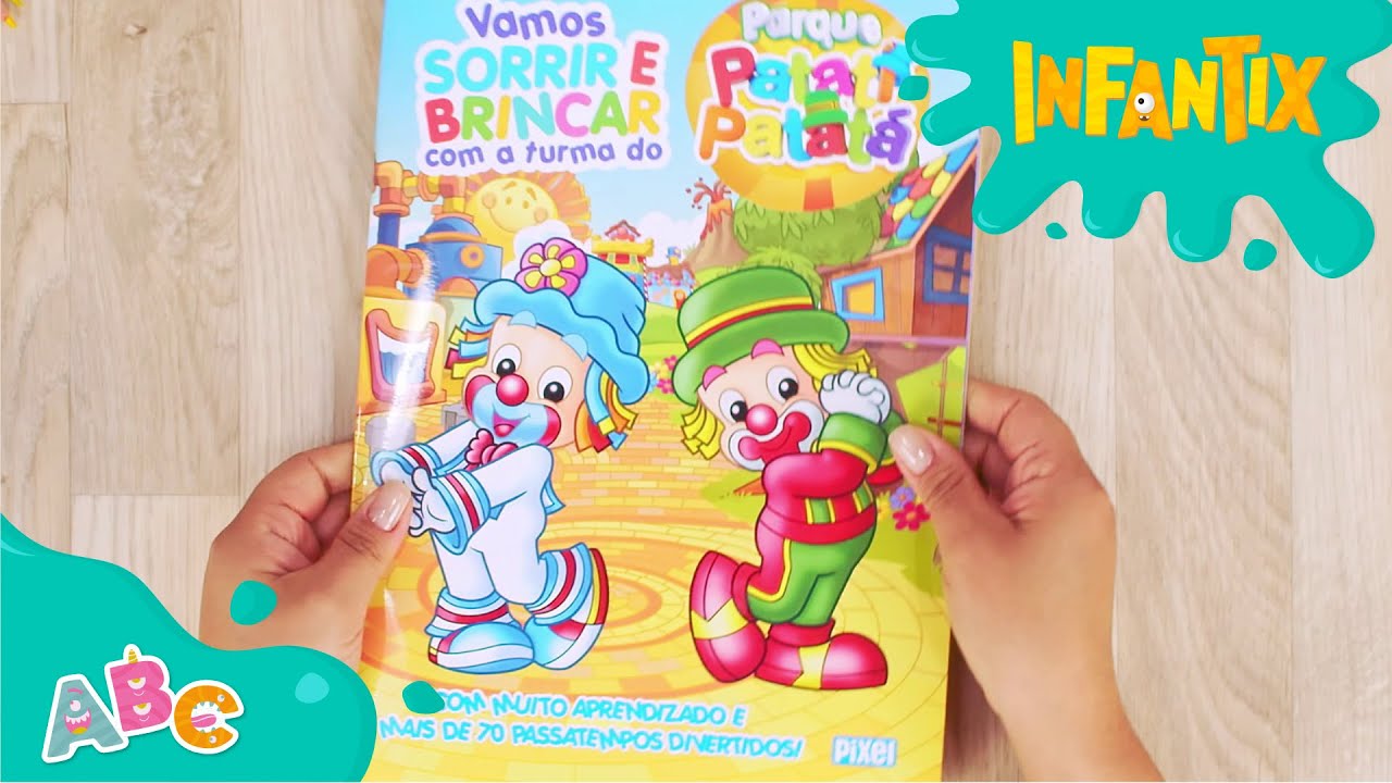 BRINCANDO E APRENDENDO COM O LIVRÃO DE ATIVIDADES DO PATATI PATATÁ | INFANTIX