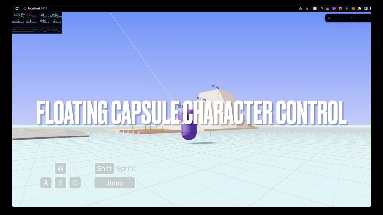 Rigidbody Character Controller in React-Three-Fiber