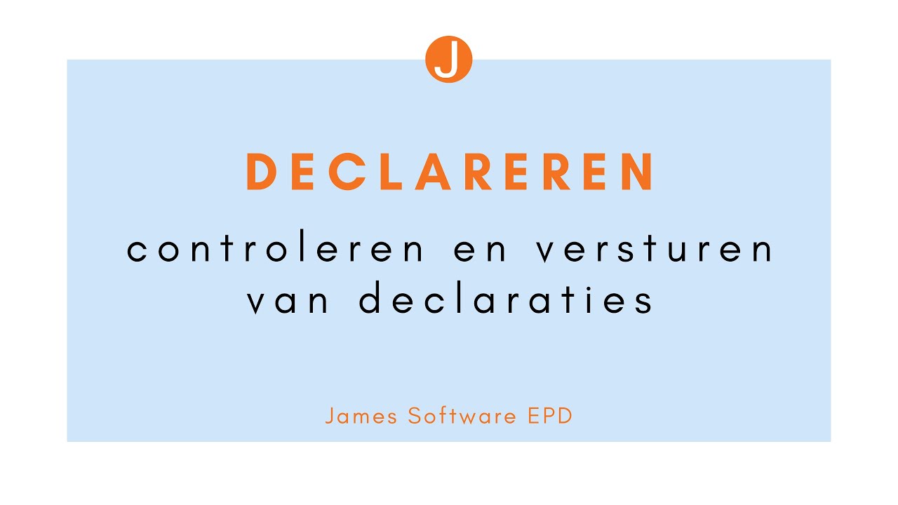 Declaraties controleren en versturen