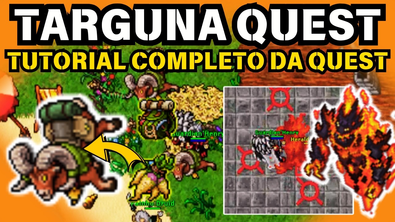 TIBIA - Como Fazer a TARGUNA QUEST - TUTORIAL Completo e Detalhado 🔥