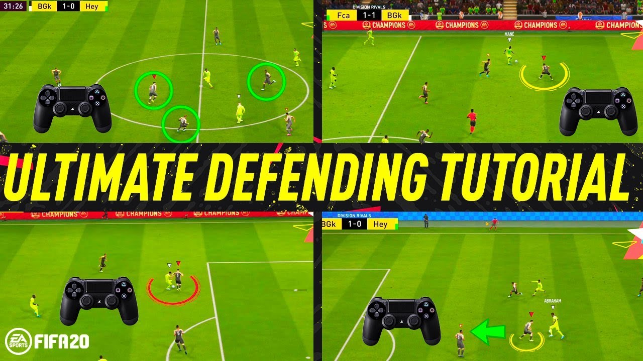 FIFA 20 ULTIMATE DEFENDING TUTORIAL - HOW TO DEFEND - BEST WAY TO JOCKEY, TACKLE & APPLY PRESSURE!