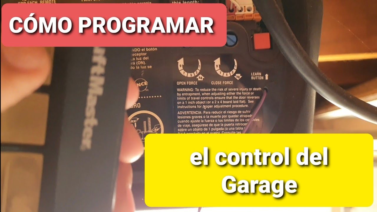 Como programar el control del garage | Motor Merik y control Liftmaster