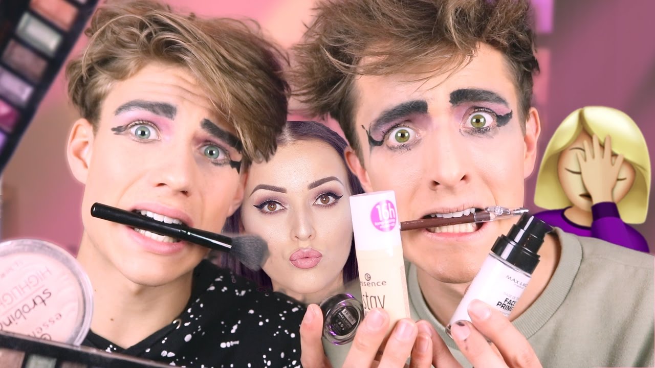 JONGENS volgen BEAUTYGLOSS makeup tutorial 💅🏻😂 | #MaleFail 1 | Met Levy Jansen