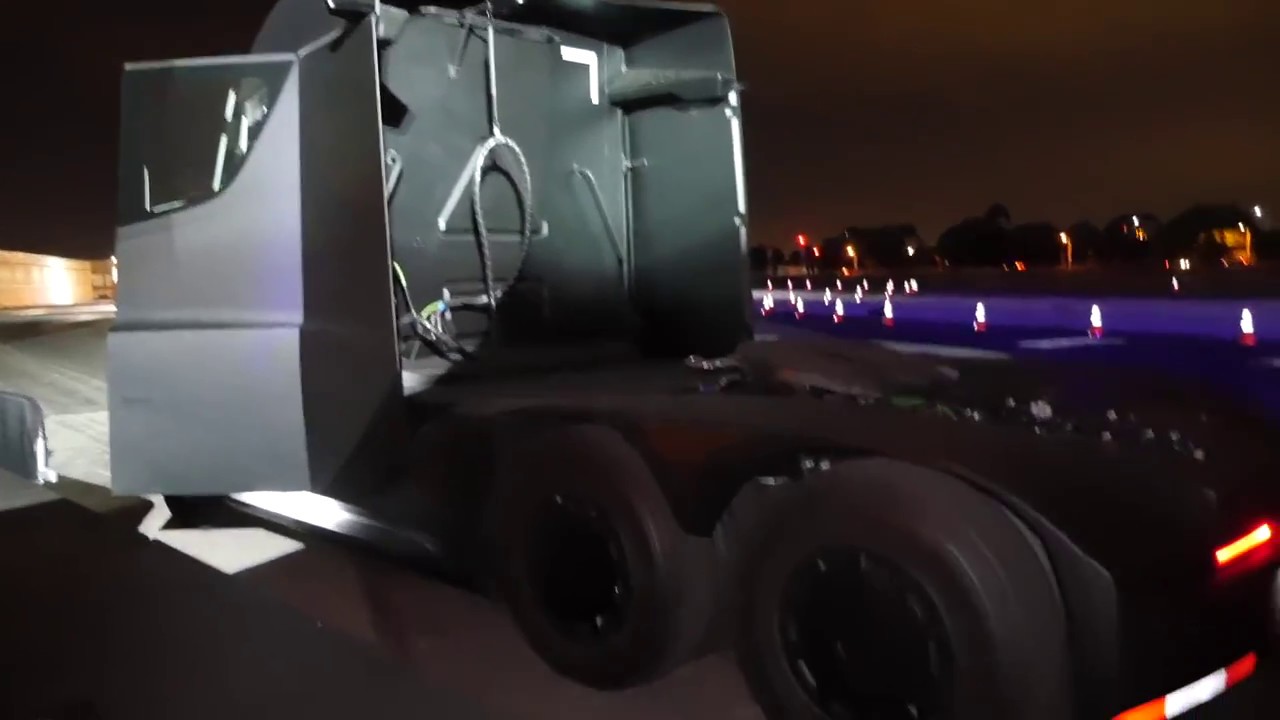 Tesla truck acceleration REAL video up close
