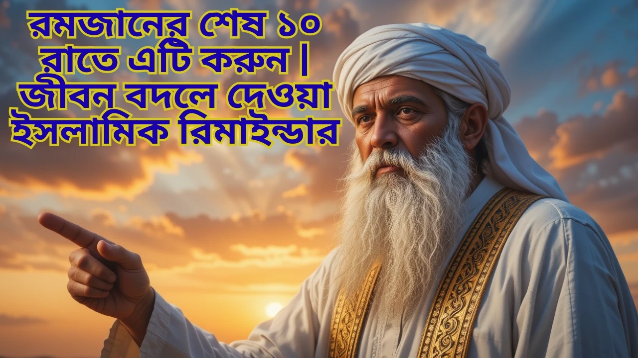রমজানের শেষ ১০ রাতে এটি করুন | জীবন বদলে দেওয়া ইসলামিক রিমাইন্ডার! #আলো কাহিনী #ইসলামিকভিডিও #dua