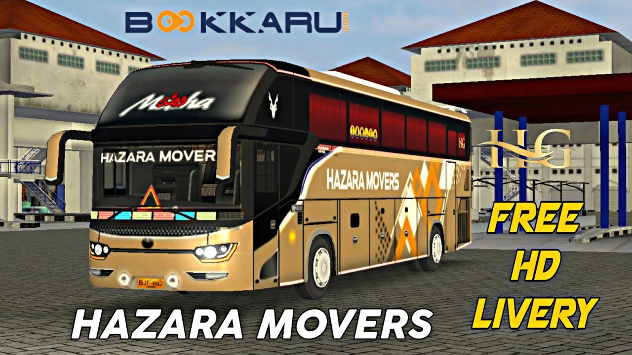 Hazara Movers Free Hd Livery | Hazara Movers Bus Livery Pakistani Buses Livery |