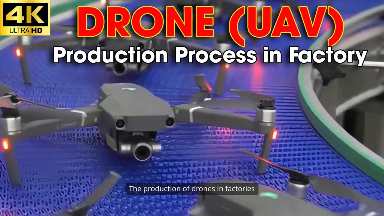 Drone (UAV) Production Process in Factory 4K
