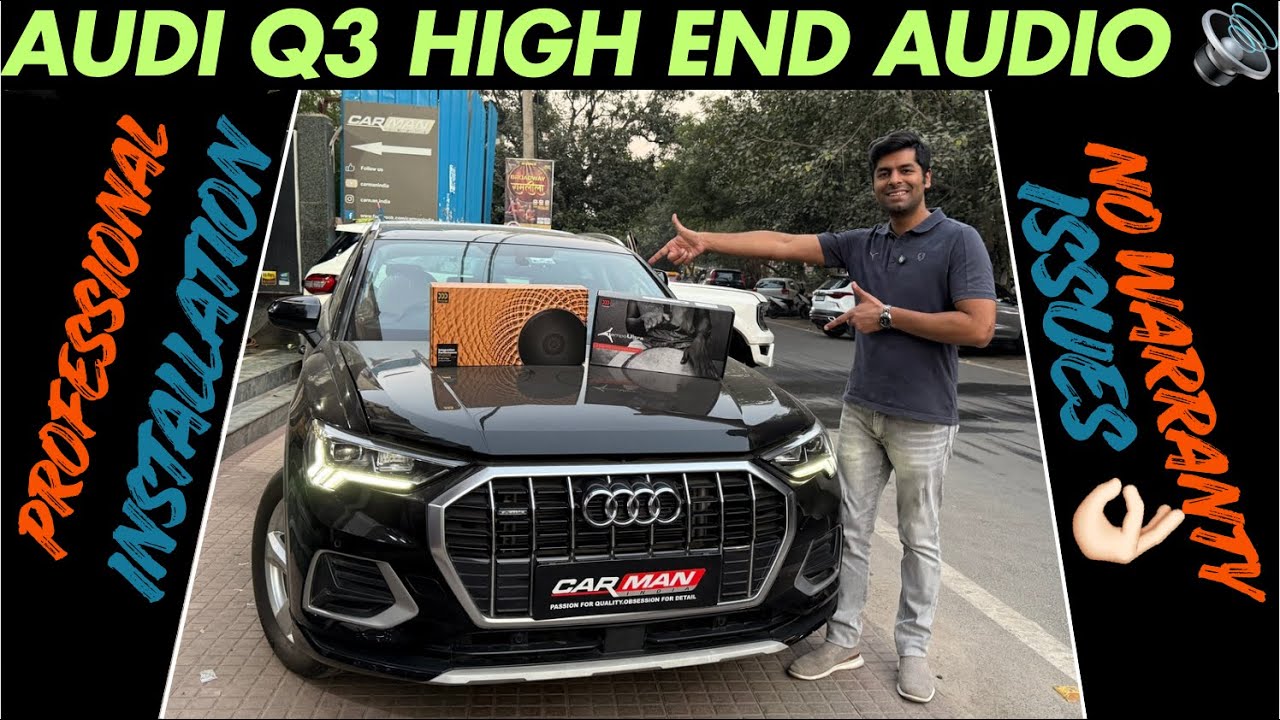AUDI Q3 from GUJARAT loaded with MOREL Premium Audio 🔊 Ambient LIGHTS ⭐️ 4K DASHCAM ✅| CAR MAN INDIA