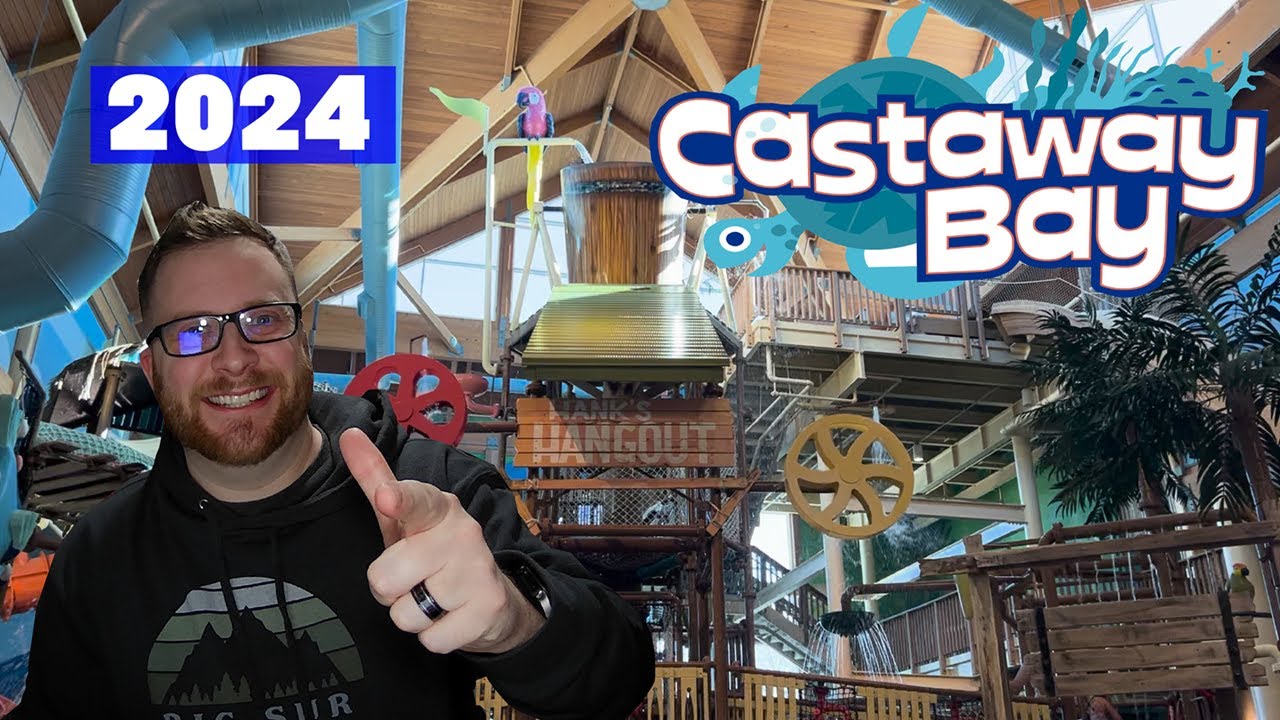 Cedar Point Castaway Bay - Waterpark and Double Bed Room Tour and NEW Castaway Play!