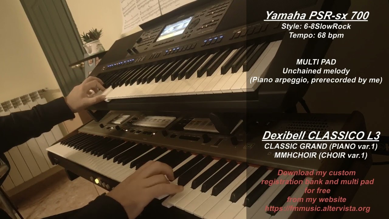 Unchained melody, from Ghost - Ferdinando Montecuollo on Yamaha PSR-sx 700 & Dexibell Classico L3