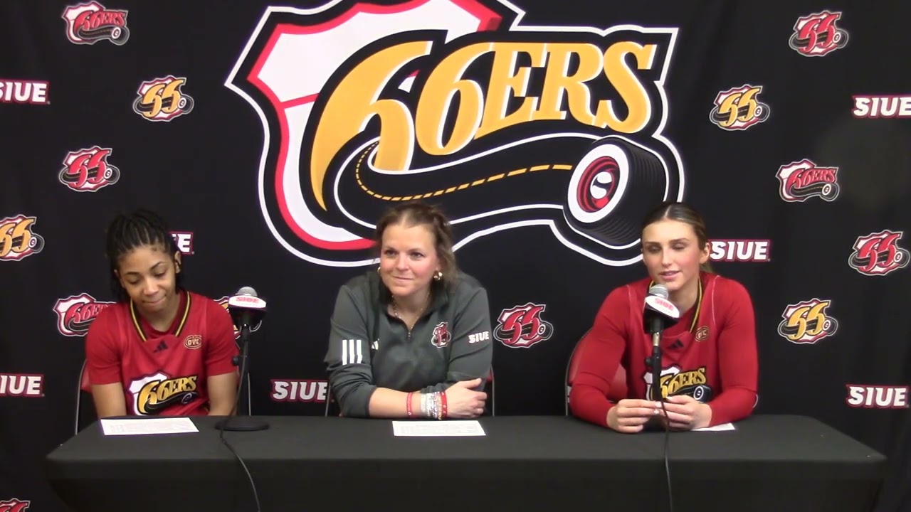 WBB Post game interview with HC Sam Quigley-Smith, Proctor and Silvey.