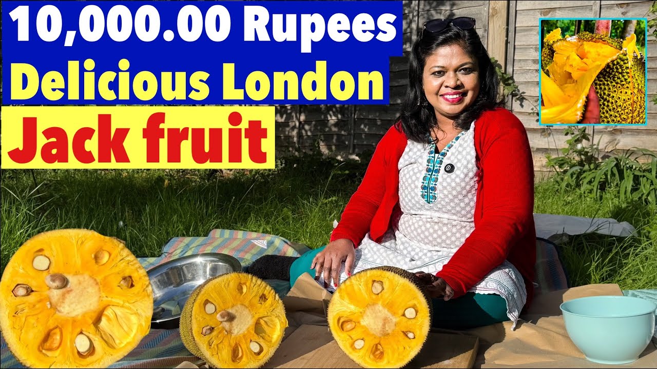 லண்டனில் அதிசய தேன் பலா..Rs.10,000.00/Honey Jack fruit cutting &eating in England/#tamil #jackfruit