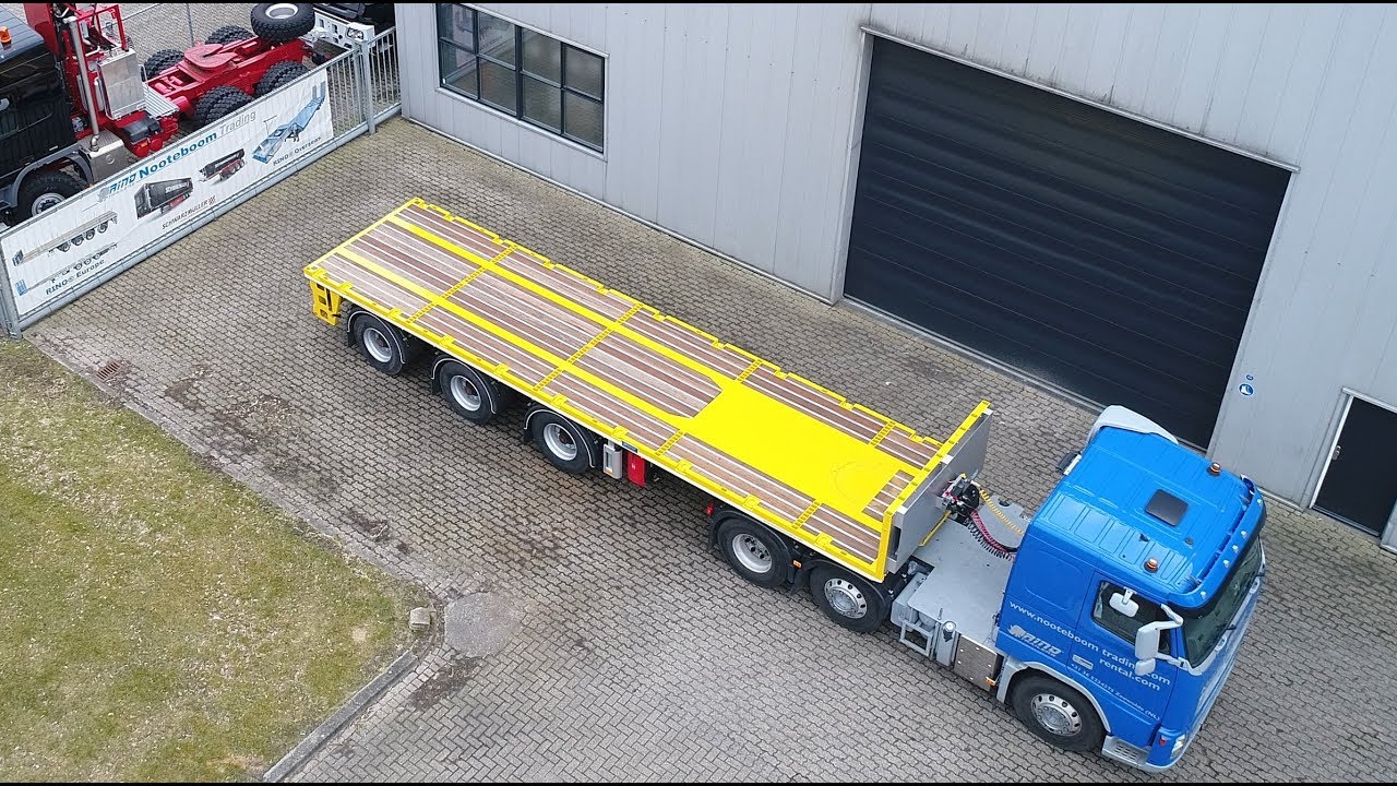 3 axle Ballast trailer width modernized cable steering, which arrange counter steering