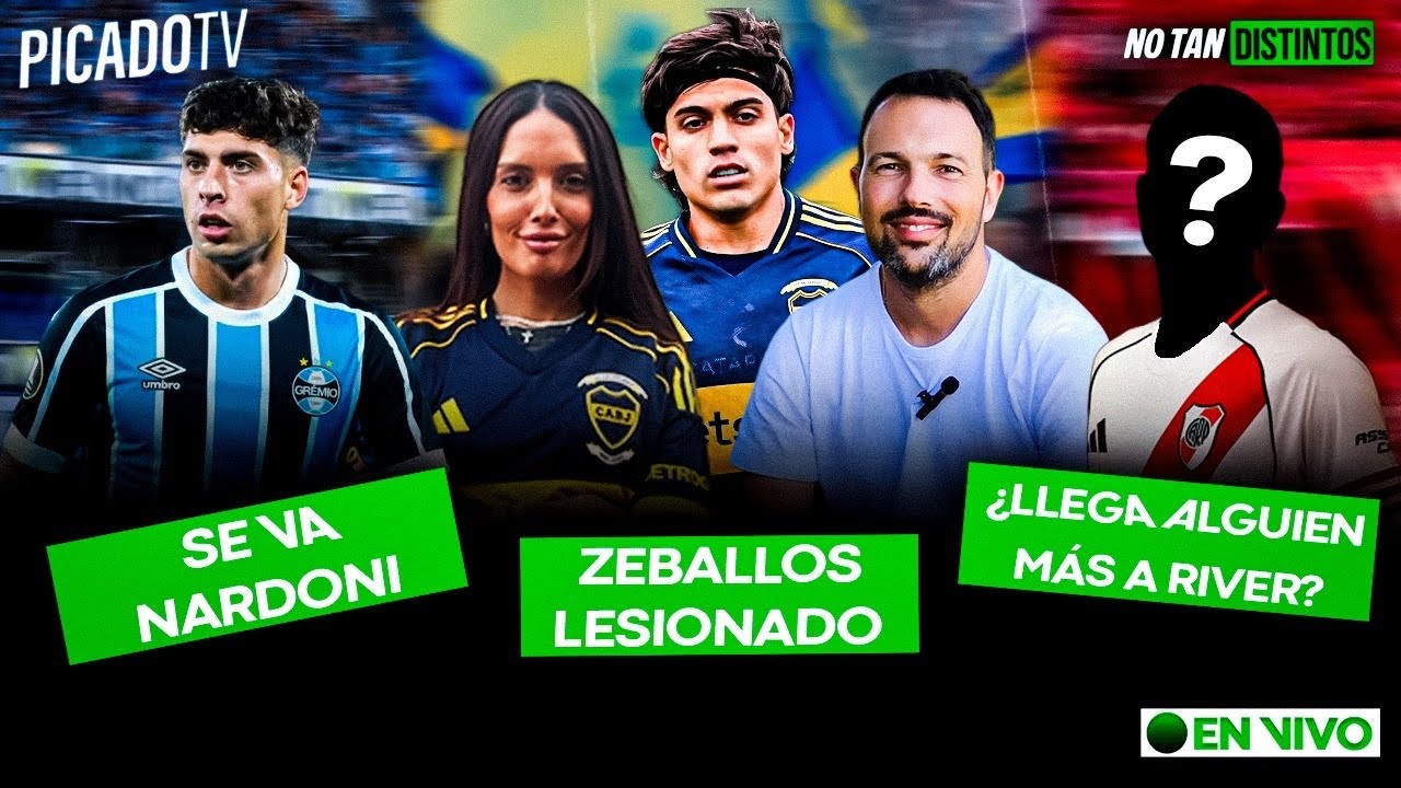 🔵ZEBALLOS LESIONADO - ¿LLEGA ALGUIEN MAS A RIVER? - NARDONI SE VA DE RACING - NO TAN DISTINTOS