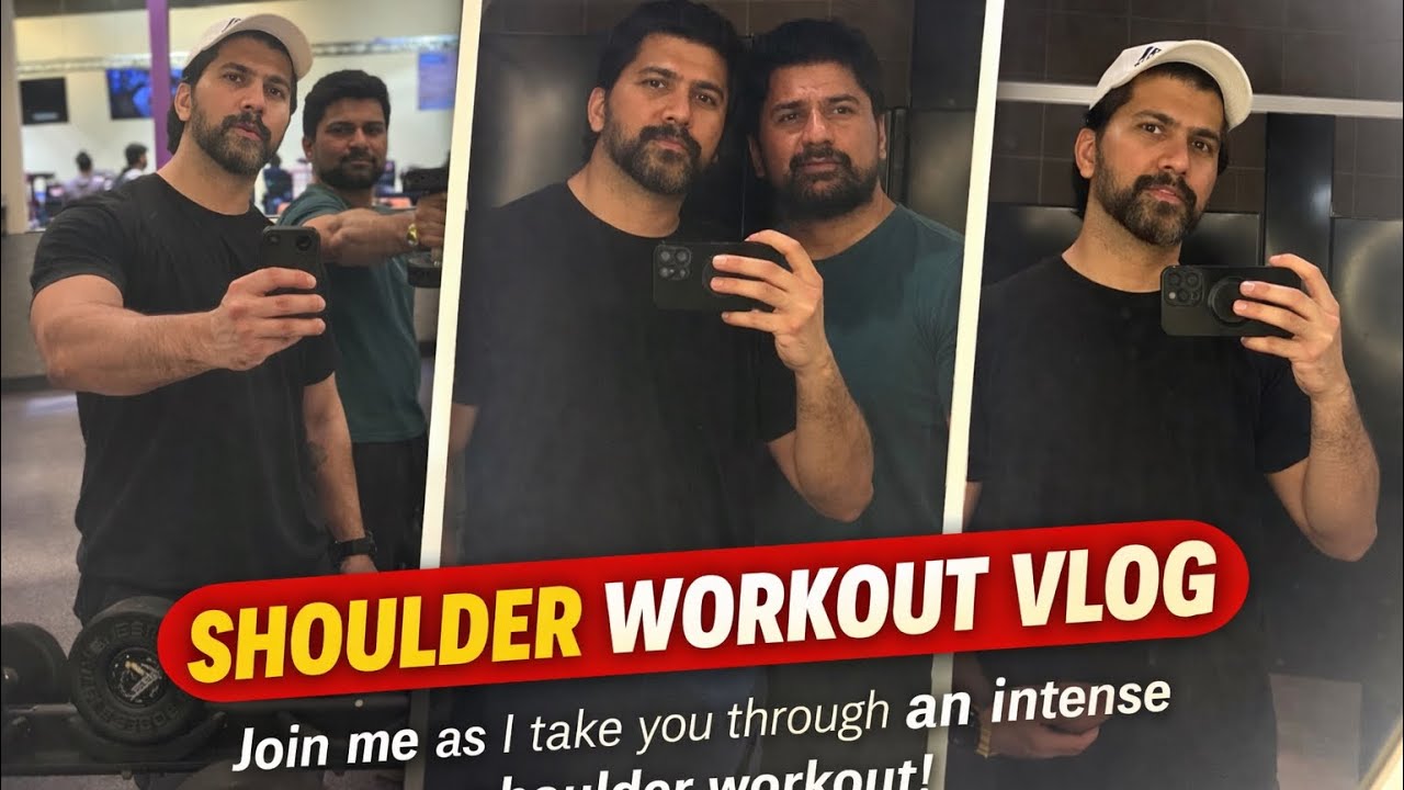 Gym Vlog: Shoulder Workout with My Friend 💪