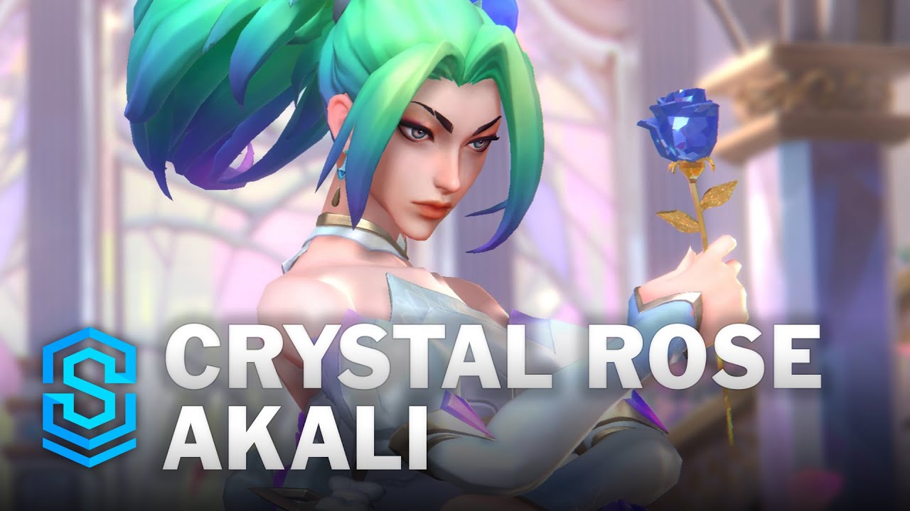 Crystal Rose Akali Wild Rift Skin Spotlight
