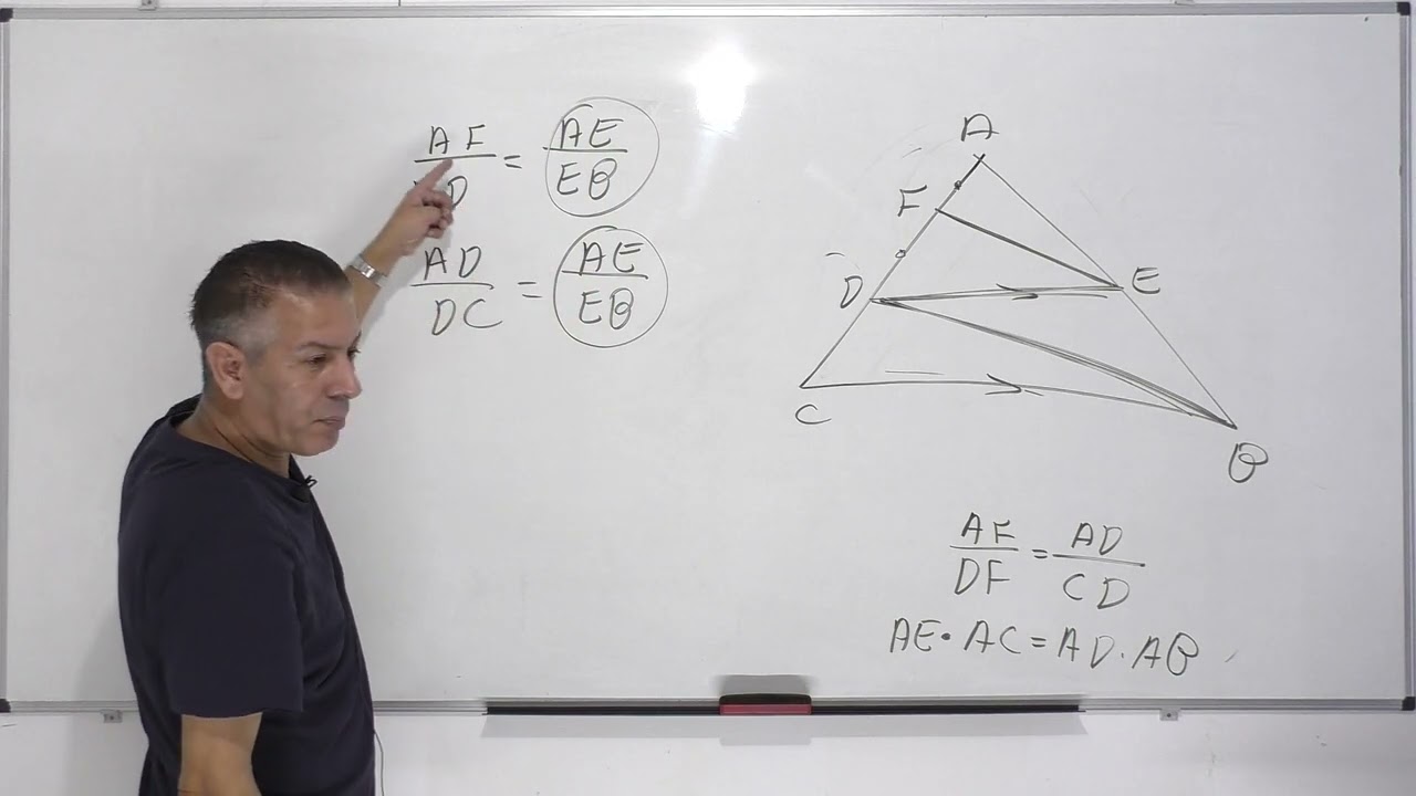גיאומטריה -משפט תלס-שיעור 16 אחרון ומסכם .