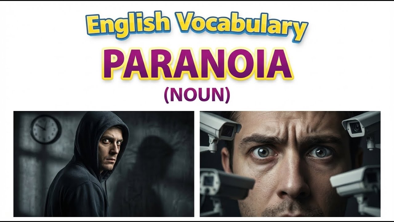 1824) Paranoia –  Word Meaning, word use,  Synonyms & Antonyms  |  English vocab builder