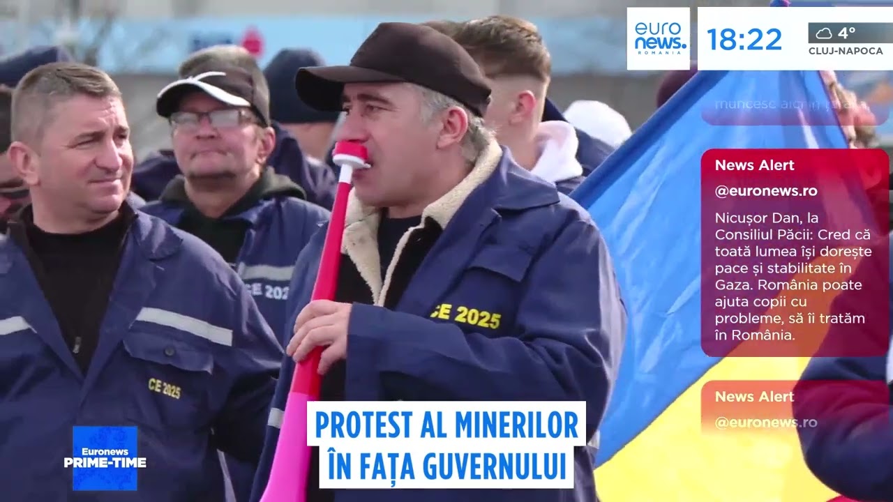 Protest al minerilor, la Guvern. Printre amenințări, manifestanții și-au cerut drepturile salariale