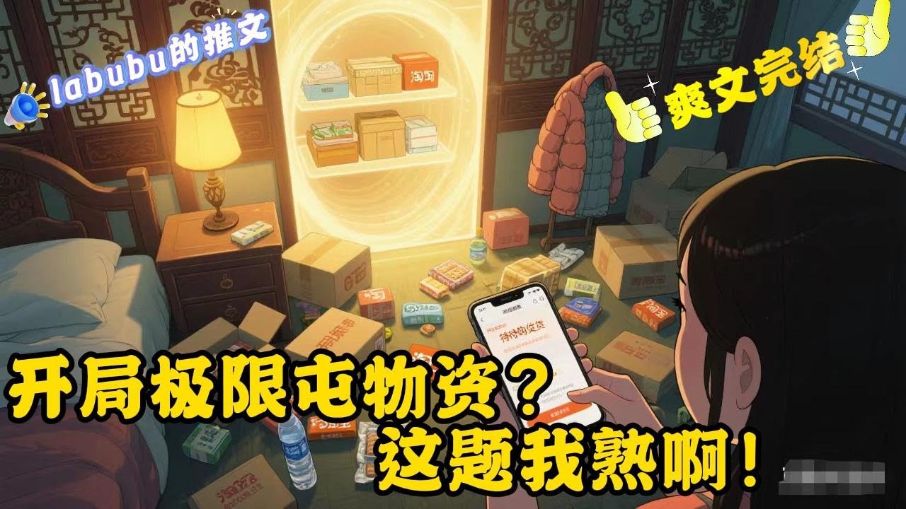 完结《首发》24小时后穿越？网购渠道、物资任屯？无限空间管够？ 那我就不客气了！蓝星手快地点开了某橙色软件。 后来蓝星发现，自己还是格局小了，她明明可以—— 一直囤物！一直爽！#系统#空间#囤货