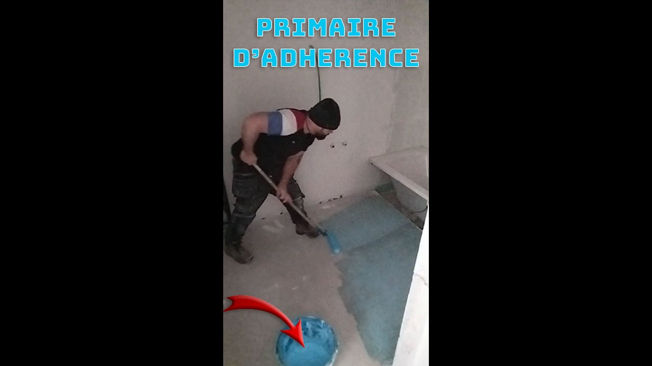 3. Primaire d'accrochage avant carrelage et membrane d'étanchéité