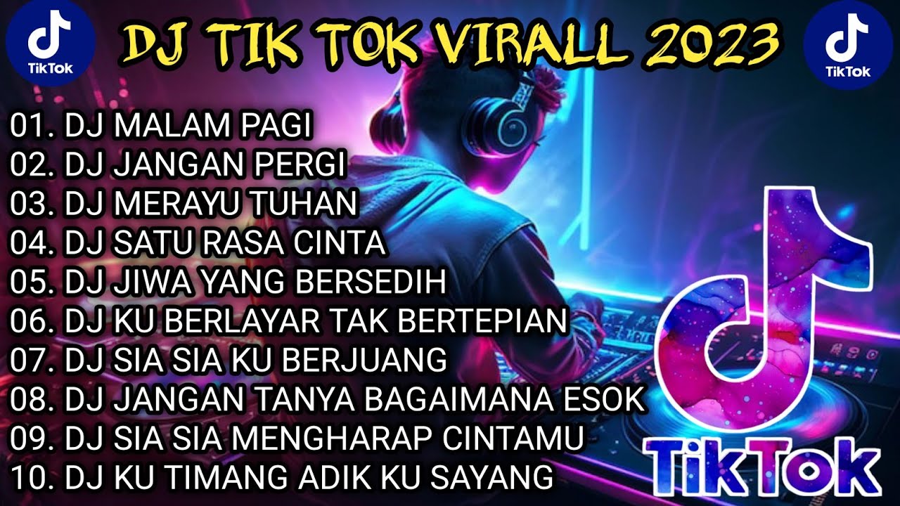 DJ SLOW BASS TERBARU 2023 || DJ VIRAL TIKTOK FULL BASS 🎵DJ MALAM PAGI | FULL ALBUM