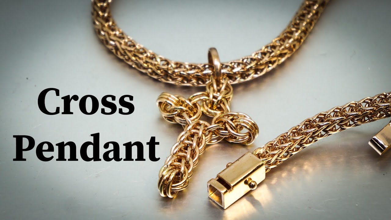 How to make a cross pendant from rings