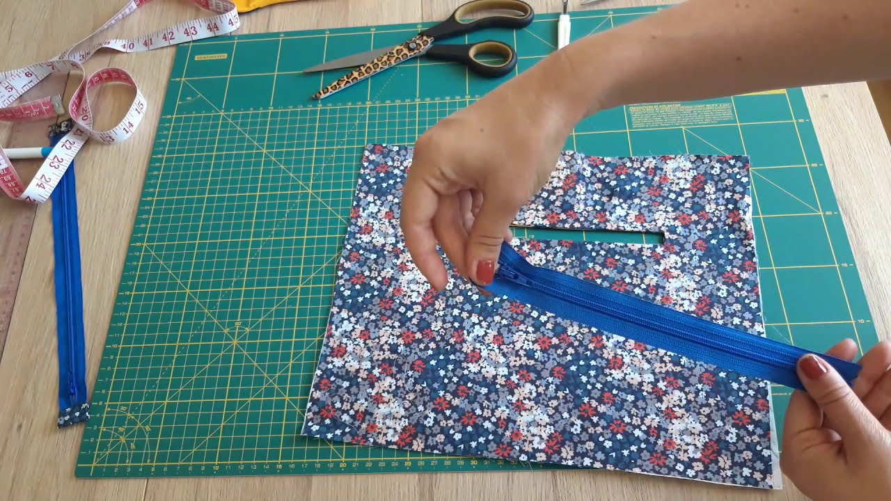 Tuto couture : La pochette zippée