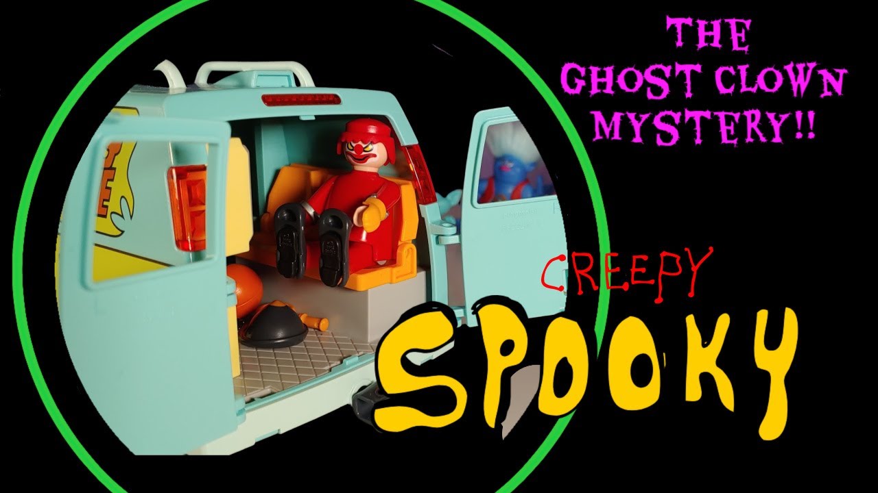 Ghost clown visits troll village! Watch out Scooby-doo!!